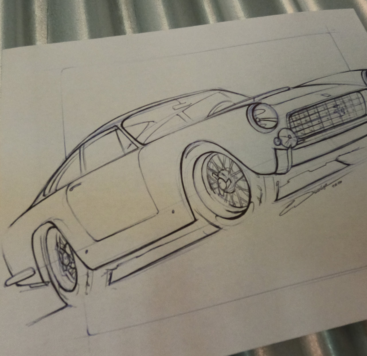 Ferrari Lusso Sketch