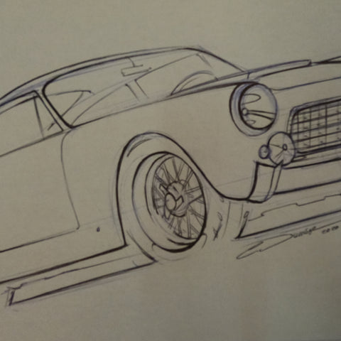 Ferrari Lusso Sketch