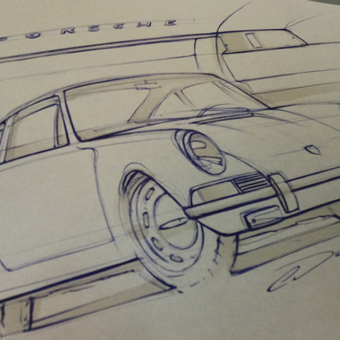 Porsche 912 Sketch 1