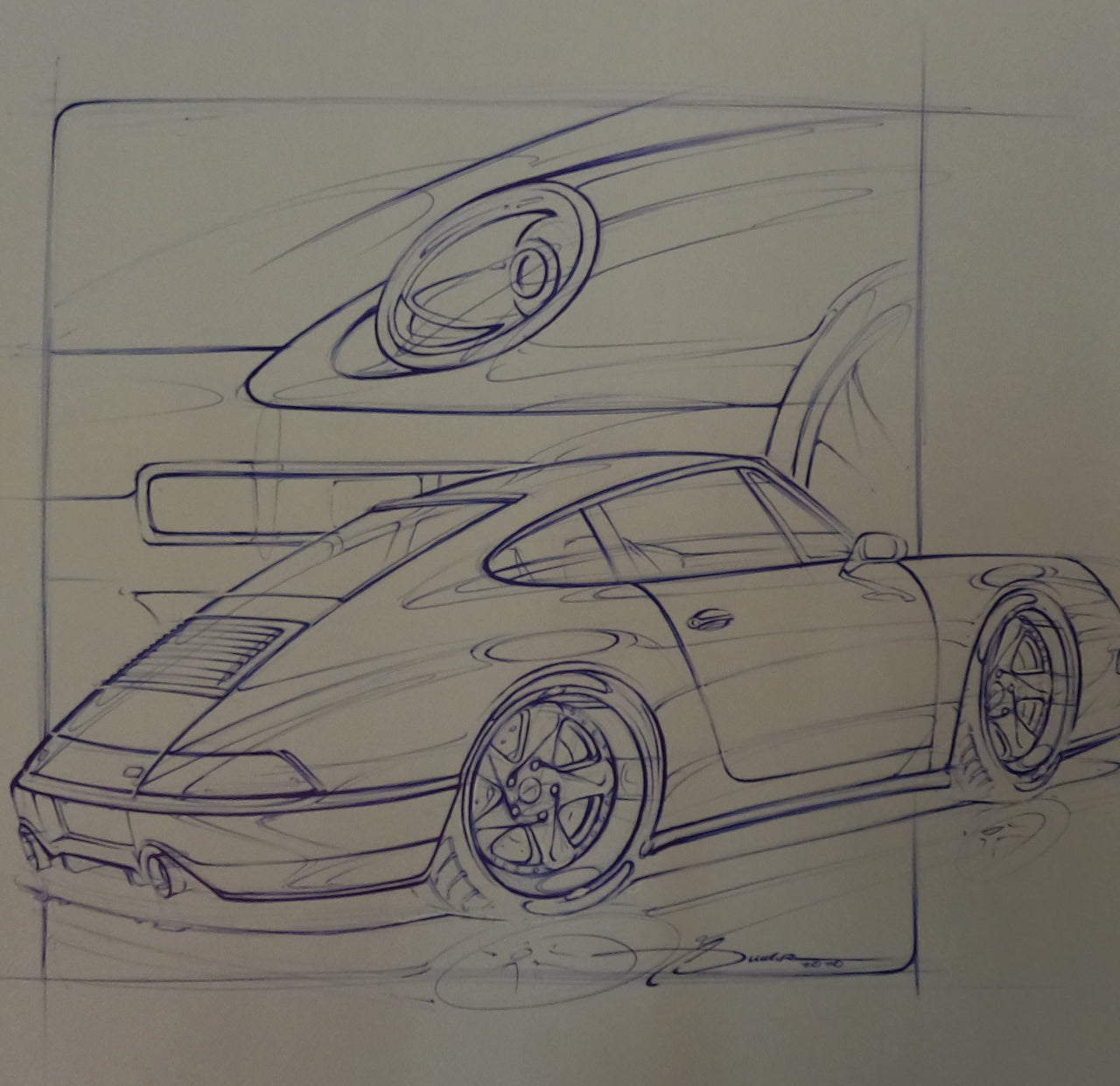 Porsche 993 Sketch